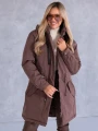 Kurtka parka z kapturem MACY - brown