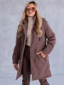 Kurtka parka z kapturem MACY - brown