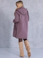 Kurtka parka z kapturem MACY - violet