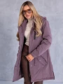 Kurtka parka z kapturem MACY - violet