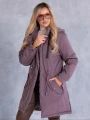 Kurtka parka z kapturem MACY - violet