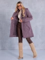 Kurtka parka z kapturem MACY - violet