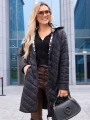 KURTKA Pikowana SKOS Pepitka AVELIA - Czarny