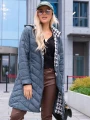 KURTKA Pikowana SKOS Pepitka AVELIA - Morski