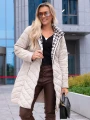 KURTKA Pikowana SKOS Pepitka AVELIA - Beż