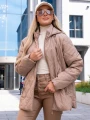KURTKA Pikowana ROMBY Zamki AZRA - Karmel