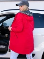 KURTKA Parka NAPISY Lamówka ROXY - Czerwień