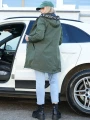 KURTKA Parka NAPISY Lamówka ROXY - Khaki