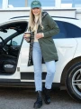 KURTKA Parka NAPISY Lamówka ROXY - Khaki