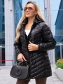 Kurtka pikowane pasy BARBRA - Czarny