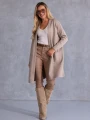 Klasyczny KARDIGAN Blaszka Kieszenie DELFINA - beige