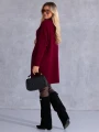 Klasyczny KARDIGAN Blaszka Kieszenie DELFINA - bordo