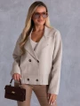 KARDIGAN Oversize Guziki Marynarka KALINA - beige