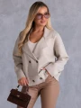 KARDIGAN Oversize Guziki Marynarka KALINA - beige