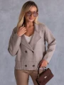 KARDIGAN Oversize Guziki Marynarka KALINA - coffee