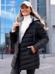 Kurtka w geometryczny wzór CINZIA - czarny