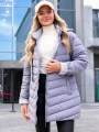Kurtka w geometryczny wzór CINZIA - violet
