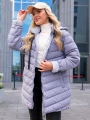 Kurtka w geometryczny wzór CINZIA - violet