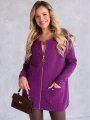 Sweter KARDIGAN ZAMEK Kieszenie VALESKA - Violet