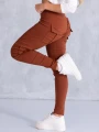 Spodnie bojówki "push-up" LARELLE - chilli