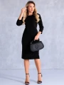 SUKIENKA Błyszcząca FALE RAISA - Black