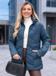 KURTKA Pikowana SKOS Kaptur LIVIA - Morski