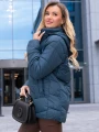 KURTKA Pikowana SKOS Kaptur LIVIA - Morski
