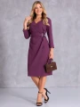 Elegancka SUKIENKA Z Ozdobą LESLIE - lawenda