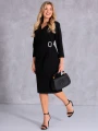 Elegancka SUKIENKA Z Ozdobą LESLIE - Czarny