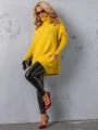 SWETER Tłoczenia GOLF Kieszenie DELILAH - cytryna