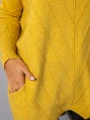 SWETER Tłoczenia GOLF Kieszenie DELILAH - cytryna