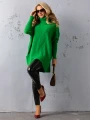 SWETER Tłoczenia GOLF Kieszenie DELILAH - kiwi