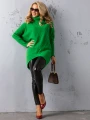 SWETER Tłoczenia GOLF Kieszenie DELILAH - kiwi