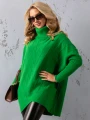 SWETER Tłoczenia GOLF Kieszenie DELILAH - kiwi