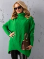 SWETER Tłoczenia GOLF Kieszenie DELILAH - kiwi