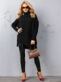 SWETER Tłoczenia GOLF Kieszenie DELILAH - czarny