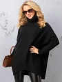 SWETER Tłoczenia GOLF Kieszenie DELILAH - czarny
