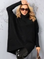 SWETER Tłoczenia GOLF Kieszenie DELILAH - czarny