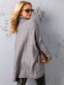 SWETER Tłoczenia GOLF Kieszenie DELILAH - szary
