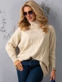 SWETER Kłosy GOLF Zawieszka JUDY - latte