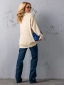 SWETER Kłosy GOLF Zawieszka JUDY - latte