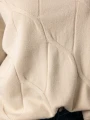 SWETER Kłosy GOLF Zawieszka JUDY - latte