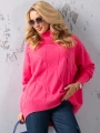 SWETER Kłosy GOLF Zawieszka JUDY - fuksja