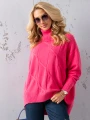 SWETER Kłosy GOLF Zawieszka JUDY - fuksja