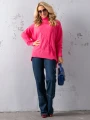 SWETER Kłosy GOLF Zawieszka JUDY - fuksja
