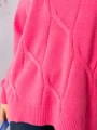 SWETER Kłosy GOLF Zawieszka JUDY - fuksja