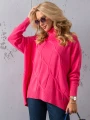 SWETER Kłosy GOLF Zawieszka JUDY - fuksja