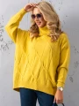 SWETER Kłosy GOLF Zawieszka JUDY - cytryna