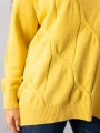 SWETER Kłosy GOLF Zawieszka JUDY - cytryna