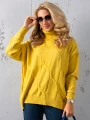 SWETER Kłosy GOLF Zawieszka JUDY - cytryna